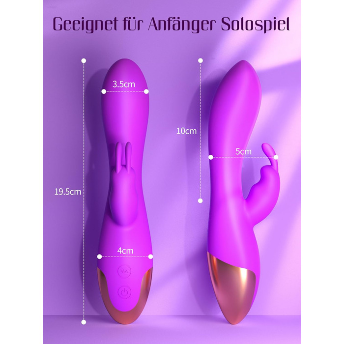 Вібратор для жінок: набір сексуальних іграшок з 10 режимами, кліторальний ділдо, G-spot, для пар, чорний/фіолетовий