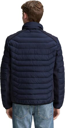 Чоловіча легка гібридна стібана куртка TOM TAILOR 1048127, колір Sky Captain Blue, розмір 3XL