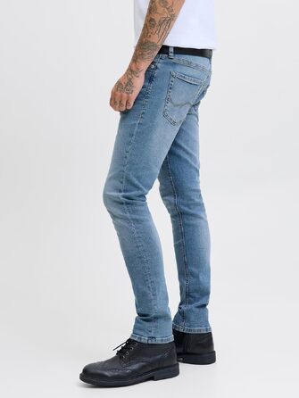 Чоловічі джинси Jack & Jones Glenn Original Slim Fit, синій денім (36W / 30L)