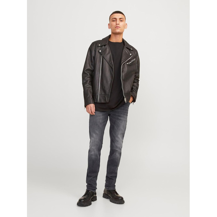 Чоловічі джинси Jack & Jones Glenn Original Slim Fit, чорні (36W / 36L)