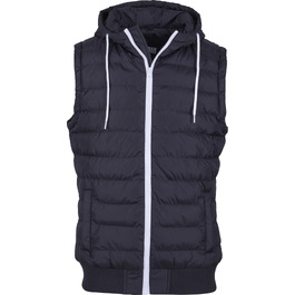Чоловічий жилет з капюшоном Urban Classics Small Bubble чорного кольору, Streetwear Basics, розмір L