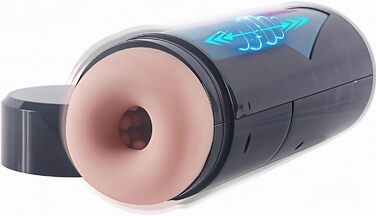 Масажер для чоловіків з телескопічною функцією та 9 вібраціями - електричний секс-іграшка для стимуляції пеніса