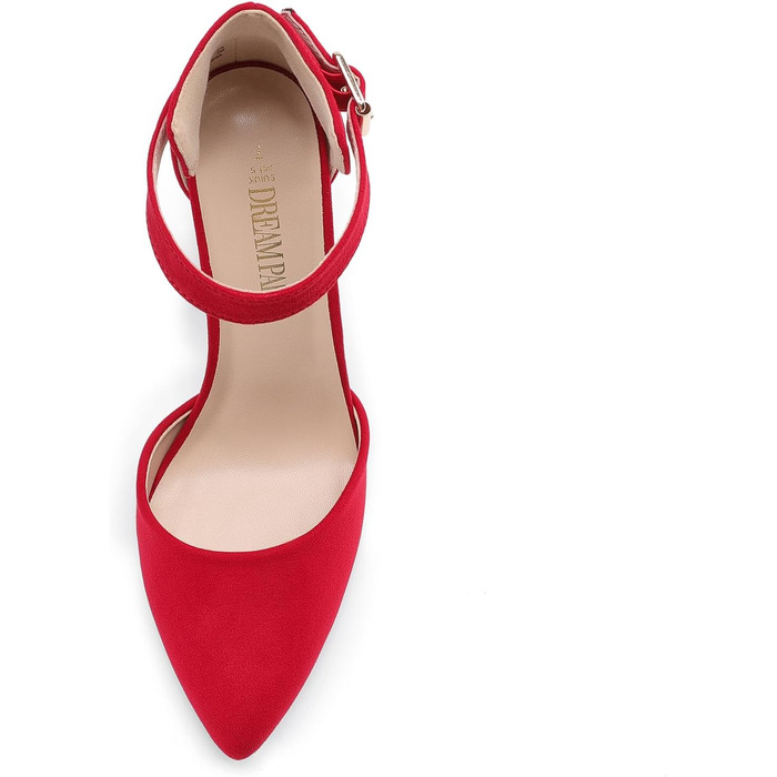 Жіночі туфлі-човники Dream Pairs з закритим носком, червоні, розмір 41.5 EU