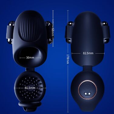 Вібратор для чоловіків Jpscor Eichelvibrator – 10 режимів, сильний стимулятор, електричний кубок-вібратор для соло