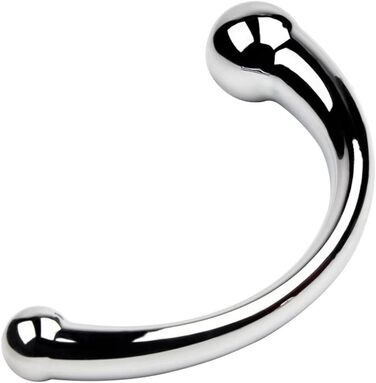 Металевий двосторонній дildo для стимуляції G-точки та масажу простати, анальні пробки для чоловіків та жінок