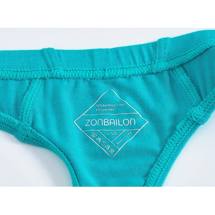 Чоловіча трусика-бразильяно ZONBAILON (5 шт.) - низька посадка, кольоровий