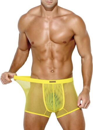 Боксерки чоловічі Caey Kevin Herren, прозорі, низька талія, 3XL, A9-жовтий