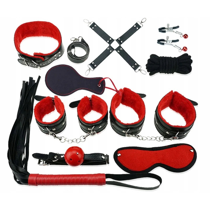 BDSM-набір Xsara багатокольоровий, 12 предметів