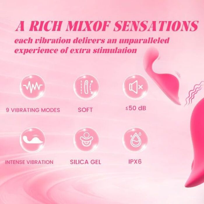 Вібратор для пар, жіночий вібратор з 9 режимів, сексуальна іграшка з вібрацією для клітора, сексуальна іграшка-метелик