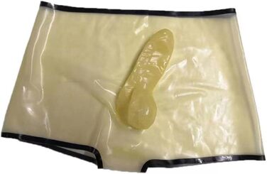 Чоловічі латексні шорти Slip, боксери з латексу, труси, спідня білизна, шорти, розмір XL