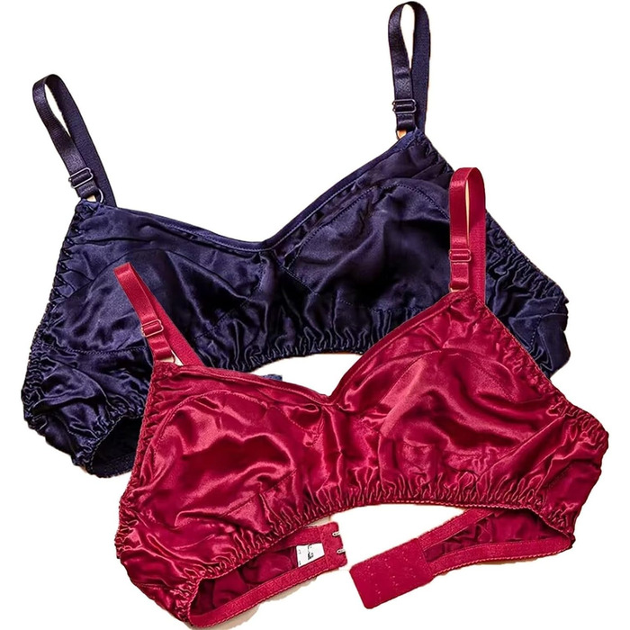 2 шт. Шовкові бра Seiden-BHS Ultradünne для жінок, без кісточок, м'які та зручні для повсякденного носіння, 2025 (18,34/75) 34 18