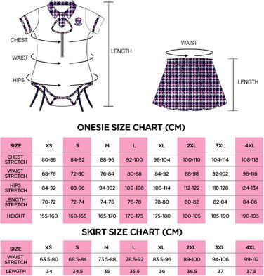 Піжама-комбінезон LittleForBig Baumwolle: костюм служниці XXL з бавовни