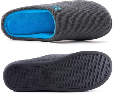 Чоловічі домашні капці RockDove з ефектом пам'яті, двоколірні, темно-сірі та сині, розмір 44/45 EU