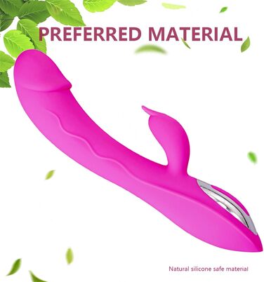 Вібратор G-точка з силікону для жінок, 7 режимів, Rabbit Vibrators, червоний