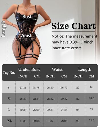 Сексуальний комплект спідньої білизни з екошкіри для жінок: еротичний нігліж та боді, чорний, S-XL