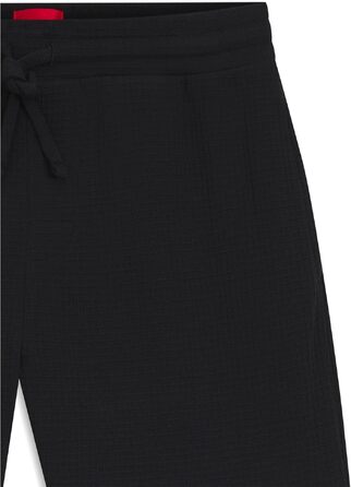 Шкіряний чоловічий ремінь HUGO Geek Sz35 чорного кольору з червоною прошивкою та логотипом на пряжці, розмір XL