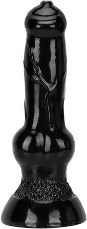 Чорний дildo з потужним присоском – іграшка для сексуального задоволення (маленький)