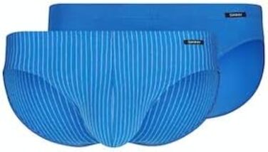 Шкарпетки чоловічі Skiny Sip (2 пари) (M, Sonicblue Stripes Selection)