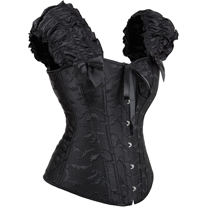 Чорний топ-бюстгальтер Korett для жінок, з шнуруванням, розмір XXL, для вечірок та роботи