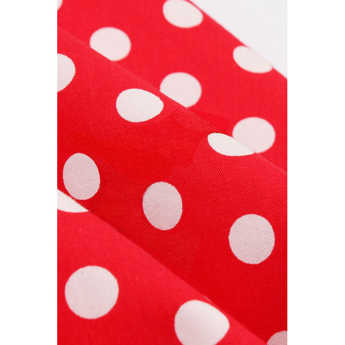 Сукня Rockabilly 50-х років AXOE для жінок, бавовна, з поясом (XL, червона в горошок)