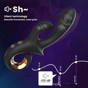 Вібратор для жінок ChicLSQ G-Punkt – 10 режимів, водонепроникний, з двома головками, тихий, перезаряджається, ергономічна ручка