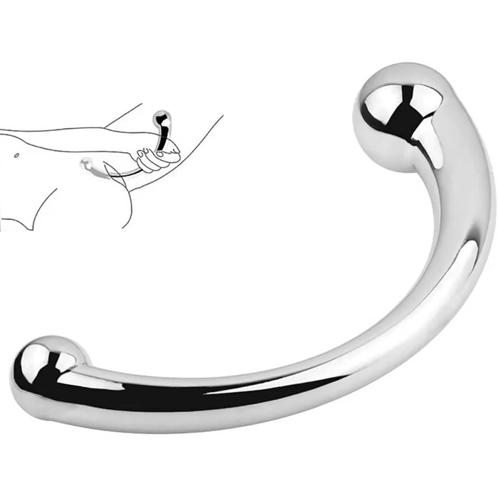 Двосторонній дилда Yasexx з G-точкою для вагінального масажу та анального використання - стимулятор простати, для жінок та чоловіків