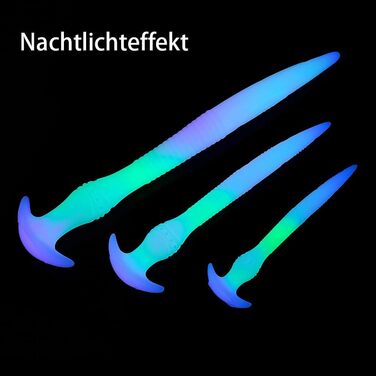 Анальний плагін NAIXBTY з рідкого силікону: гнучкий, для масажу простати, з довгим світінням