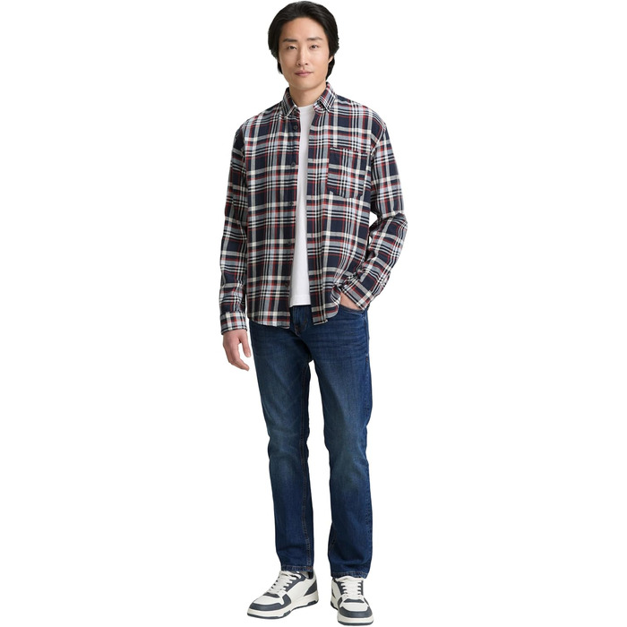Чоловічі джинси Tom Tailor TTJOSH Regular Slim зі стрейчем, Mid Stone Wash Denim, 33W/32L