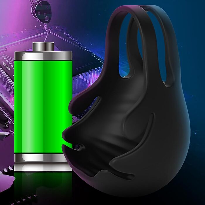 Вібруючий кільце для яєчок з 9 режимами вібрації, масажер для яєчок, пристрій для мастурбації, пульт дистанційного керування, тренажер для чоловіків та пар