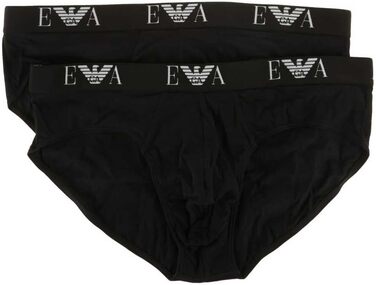 Слип Emporio Armani (2 шт.) XL Чорний/Чорний - чоловіча білизна