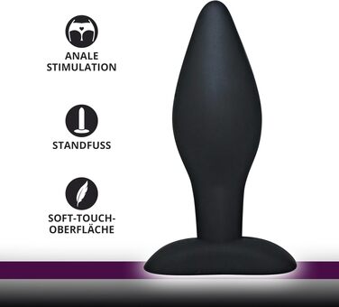 Анальна пробка You2Toys Black Velvets Large — великий силіконовий секс-іграшка для чоловіків та жінок