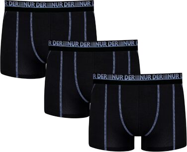 Боксер чоловічий 3 шт. 3D-Flex Air, бавовна, чорний/джинс, чоловіча білизна