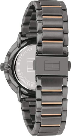Жіночий багатофункціональний кварцовий годинник Tommy Hilfiger Gunmetal Gray, водонепроникність 3ATM, сталевий ремінець