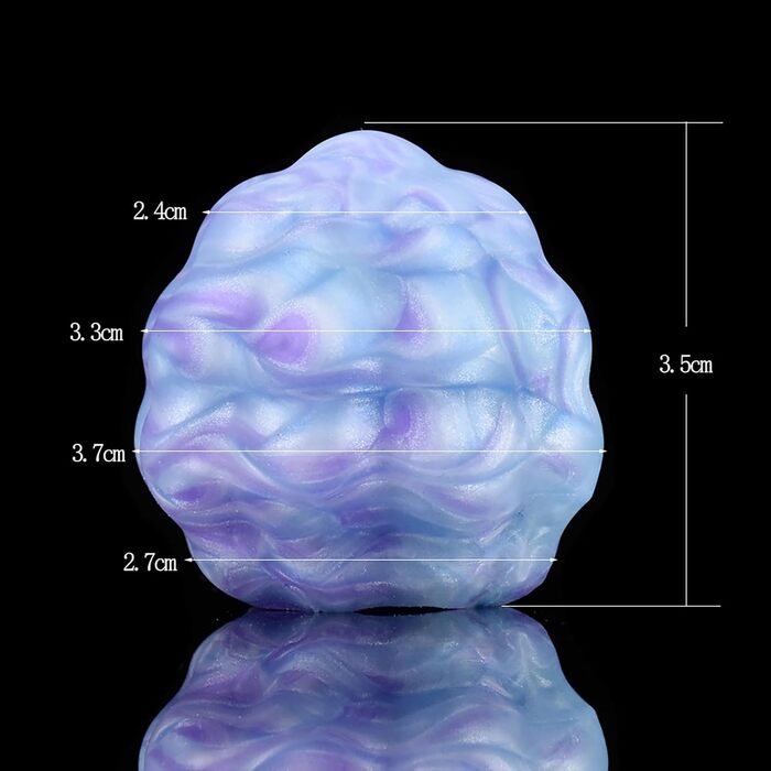 Анальні кульки з рідкого платиновиого силікону HXLXW для стимуляції G-точки та розширення анусу (5 шт.)