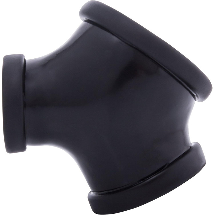 Стриптиз-рукав з латексу для чоловічих статевих органів, чорний, з кільцем 2.8 см, кільцем для яєчок 3.5 см, розтягувачем яєчок, секс-іграшка для початківців та професіоналів, виготовлено в Німеччині