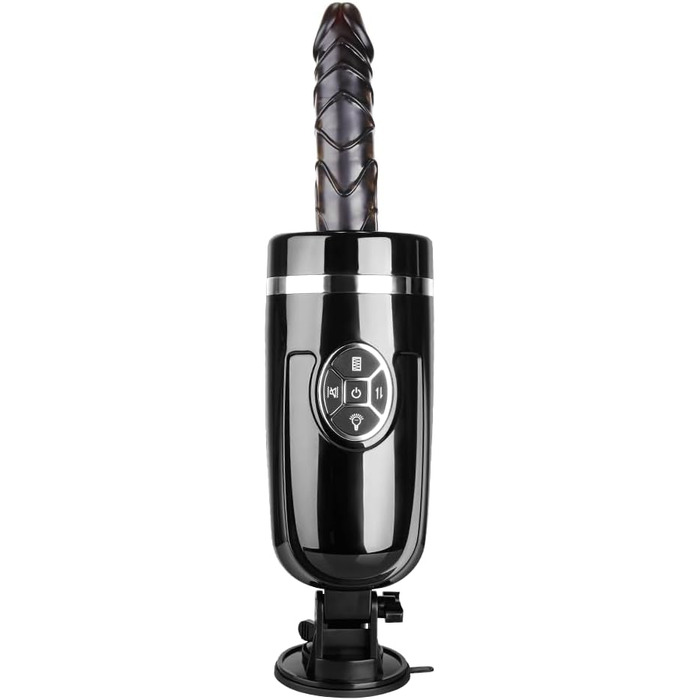 Вібратор EIS, масажер для тіла з функцією імпульсу, 40 см, перезаряджається, міцний присосок, 4 програми вібрації та 3 інтенсивності