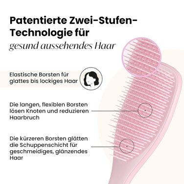 Щітка для волосся Tangle Teezer Ultimate Detangler для вологого та сухого волосся всіх типів, розплутуюча, Millennial Pink