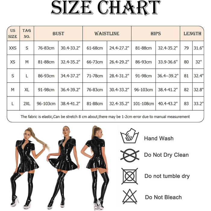 Боді з еластичної шкіри FEOYA, чорний, стильний, на блискавці, міні-сукня, клубний стиль