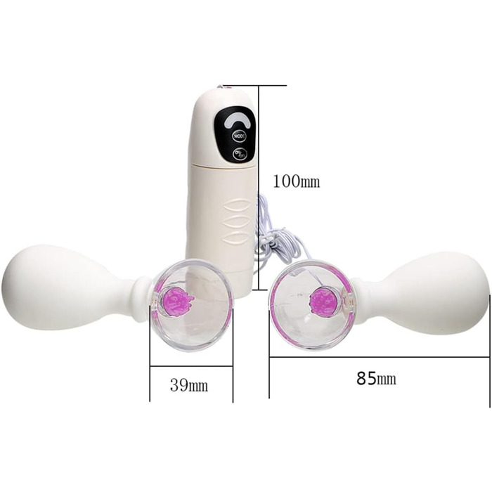 Вібратор сосків з вакуумною помпою, 7 режимів, ротаційна масажна щітка для жінок, пульту дистанційного керування, для пар, масаж клітора