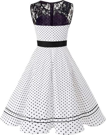 Сукня Rockabilly AXOE 50-х років біла, вінтажна коктейльна сукня А-силуету з поясом для весілля та свят