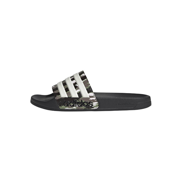 Чоловічі тапочки-шльопанці adidas Adilette Shower Velcro Core Black / Alumina Tent Green, розмір 38 EU