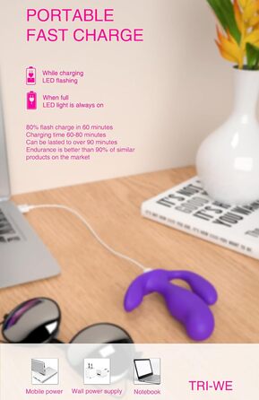 Вібратор-стимулятор для жінок 3-в-1 з 7 режимами та пультом керування, JFRong. Для клітора, G-точки та анусу. Масажер простати, тихий, для пар.