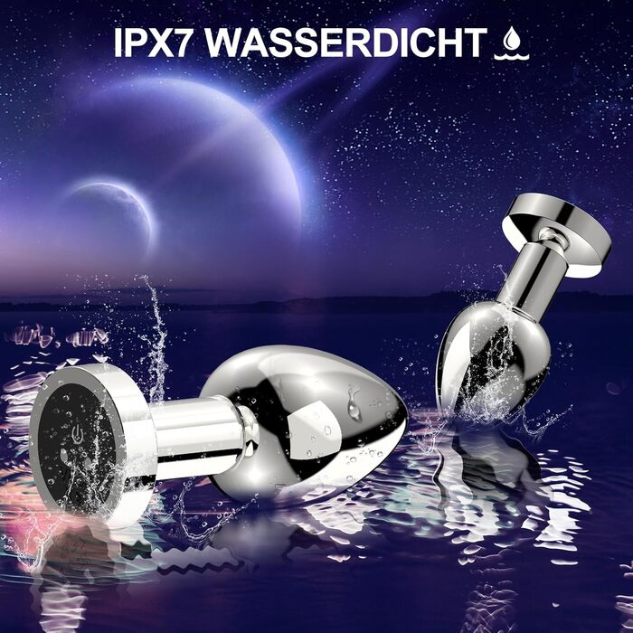 Вібратор анальний Metall Anal Vibrator зі 10 режимами вібрації, пультом дистанційного керування, стимулятор простати. Іграшки для дорослих для початківців, чоловіків, жінок, пар (сріблястий).