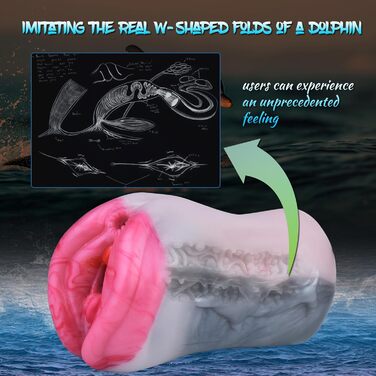 Силіконовий мастурбатор Qiyasex для чоловіків 2-в-1 з реалістичним дизайном тварин, анальний та вагінальний отвори, великий, компактний, 3D, сексуальна іграшка для чоловіків