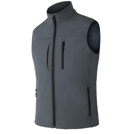 Чоловічий легкий жилет Softshell з флісовою підкладкою, спортивний жилет-бодівормер для бігу, походів та роботи, темно-сірий, розмір XXL