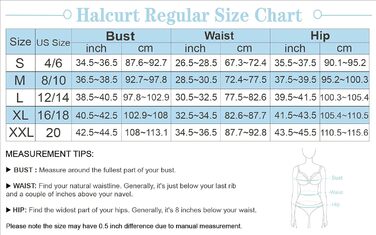Спортивний купальник Halcurt для жінок з вбудованими чашками, суцільний, U-подібний виріз, колір: кобальтово-синій, розміри S-XXL