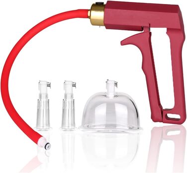 Масажер для грудей та інтимної зони з 2 насадок для сосків та 1 насадкою для грудей, для початківців