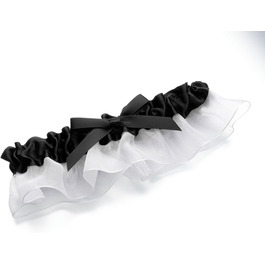 Чорний весільний галстук-стрінг Lillian Rose, сатин, для нареченої