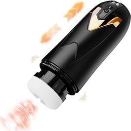 Електричний мастурбатор Sumeber з 9 вібраціями, телескопічною функцією та LCD дисплеєм. Реалістична вагіна для чоловіків