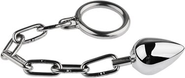 Анальні кульки та масажери для ануса з металу (3 шт.) - металевий анальний плаг, кільце для простати, масажер для чоловіків та жінок